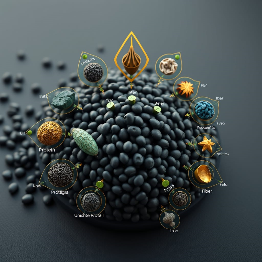black lentils nutrition